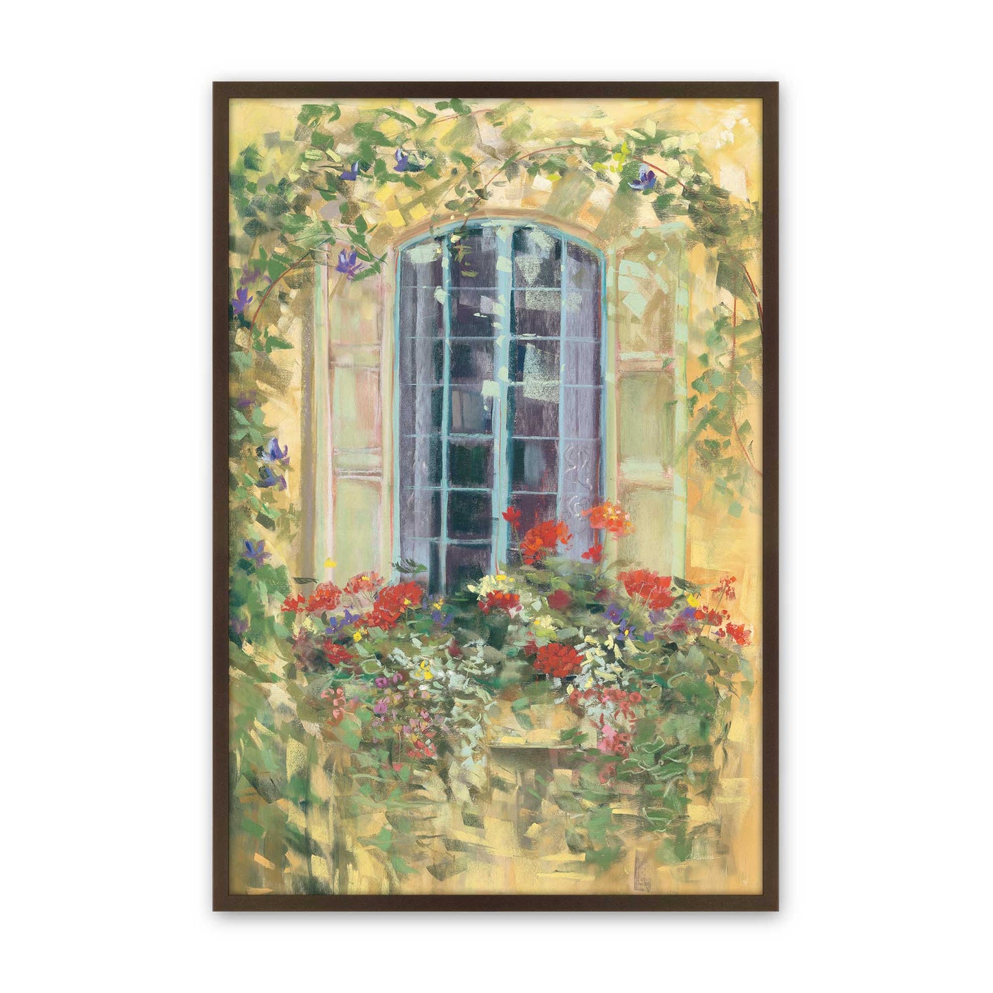 [Color:Brown], Picture of art in a Brown frame
