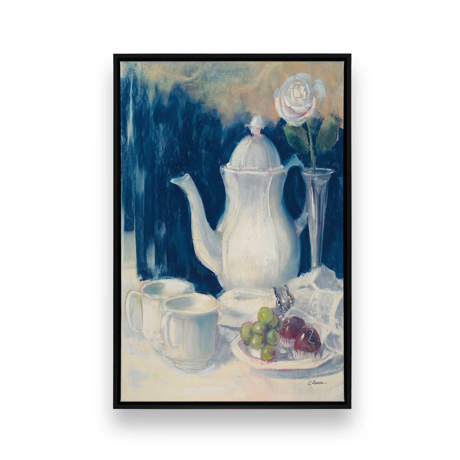 [Color:Satin Black], Picture of art in a Satin Black frame