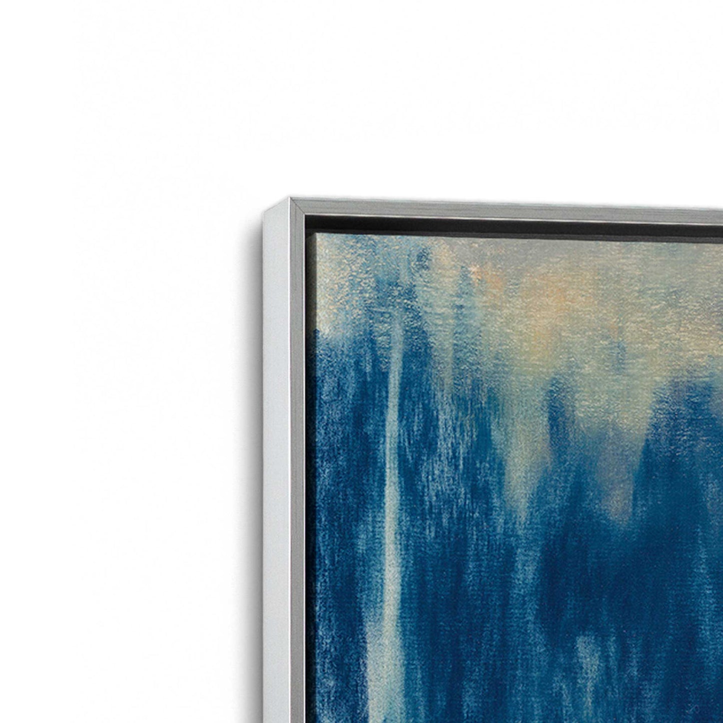 [Color:Polished Chrome], Picture of art in a Polished Chrome frame at an angle