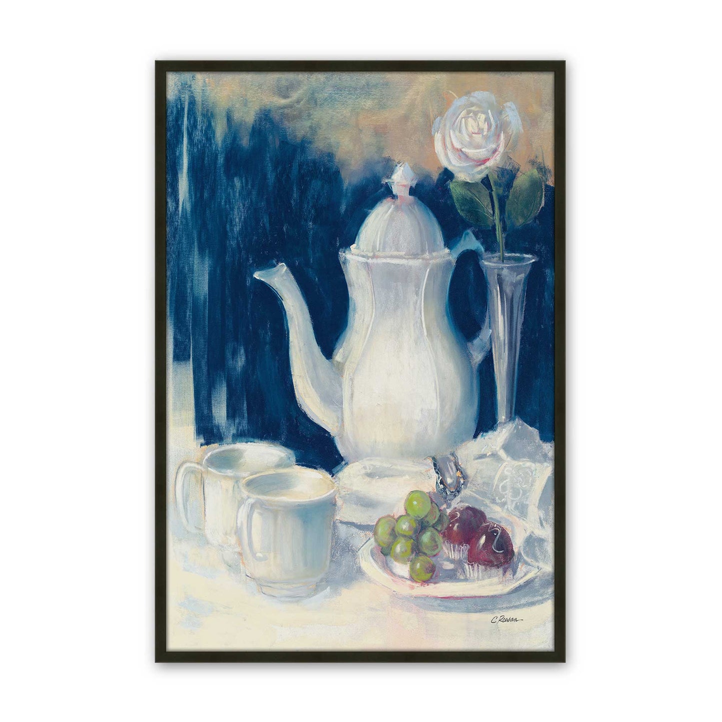 [Color:Satin Black], Picture of art in a Satin Black frame