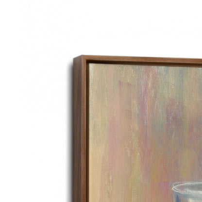 [Color:Walnut], Picture of art in a Walnut frame at an angle