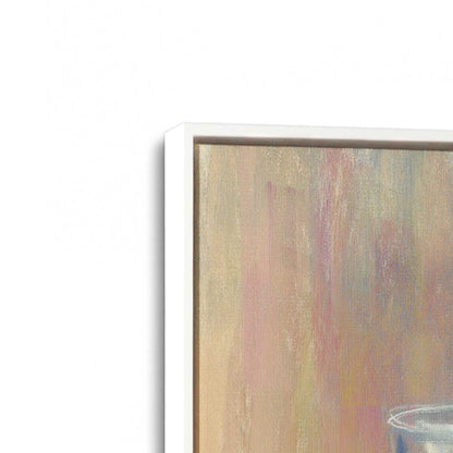 [Color:Opaque White], Picture of art in a White frame at an angle