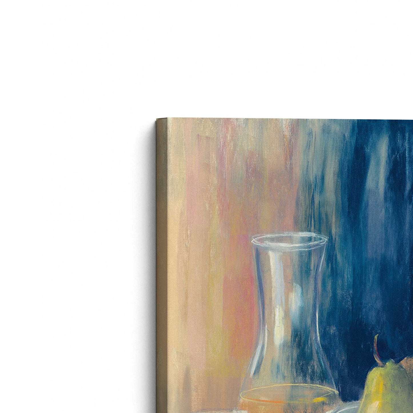 [Color:Stretched Canvas], Picture of the corner of the art