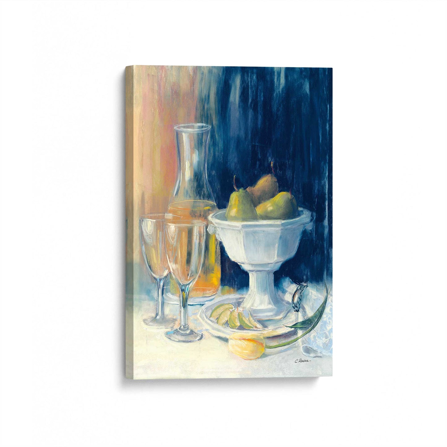 [Color:Stretched Canvas], Picture of art at an angle
