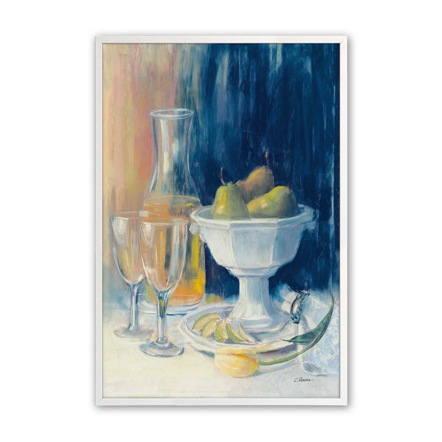 [Color:Opaque White], Picture of art in a Opaque White frame