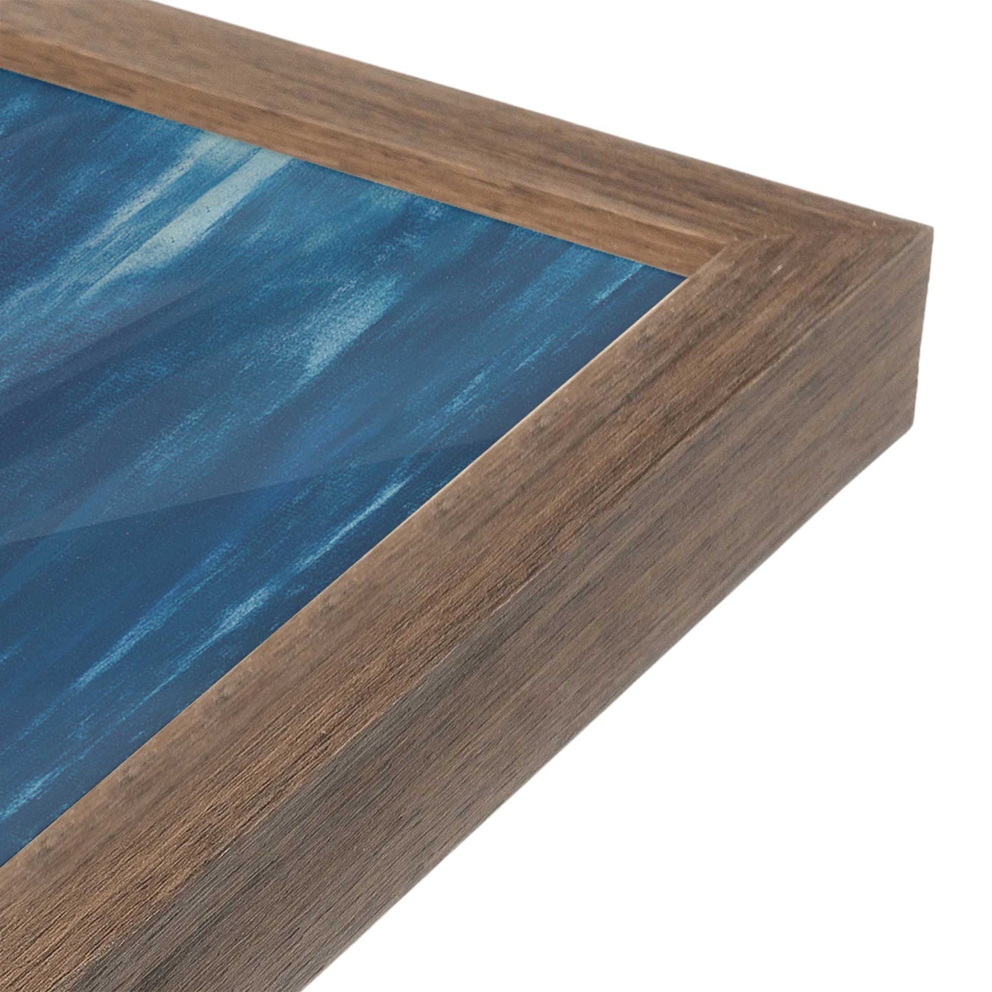 [Color:Walnut], Picture of art in a Walnut frame at an angle
