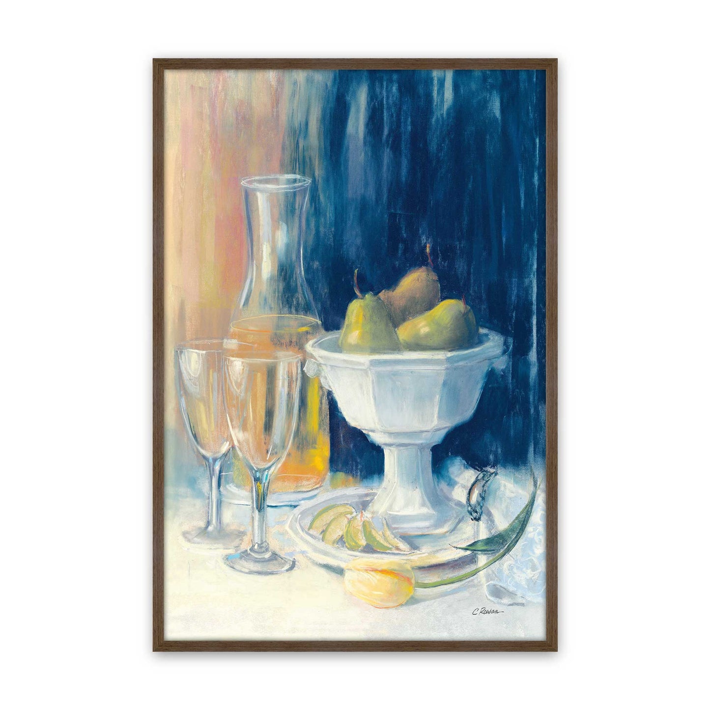 [Color:Walnut], Picture of art in a Walnut frame
