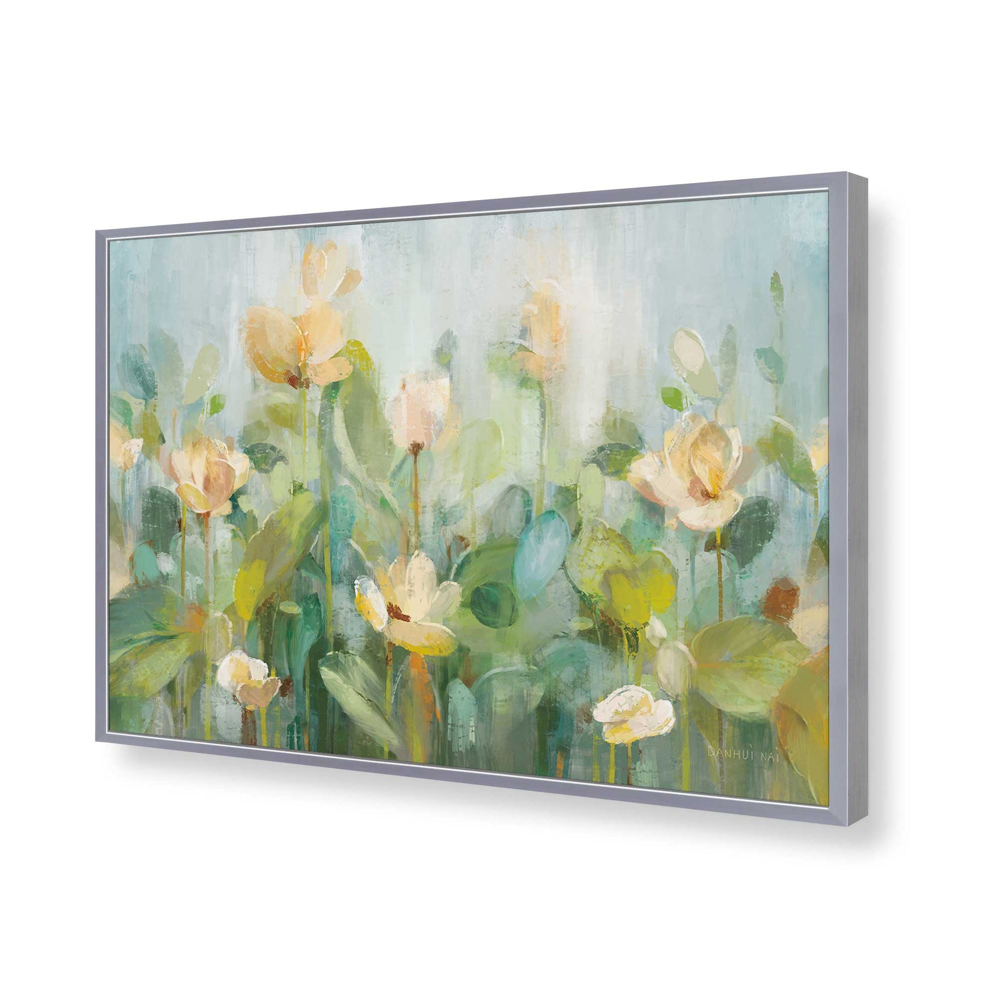 [Color:Polished Chrome], Picture of art in a Polished Chrome frame of the corner