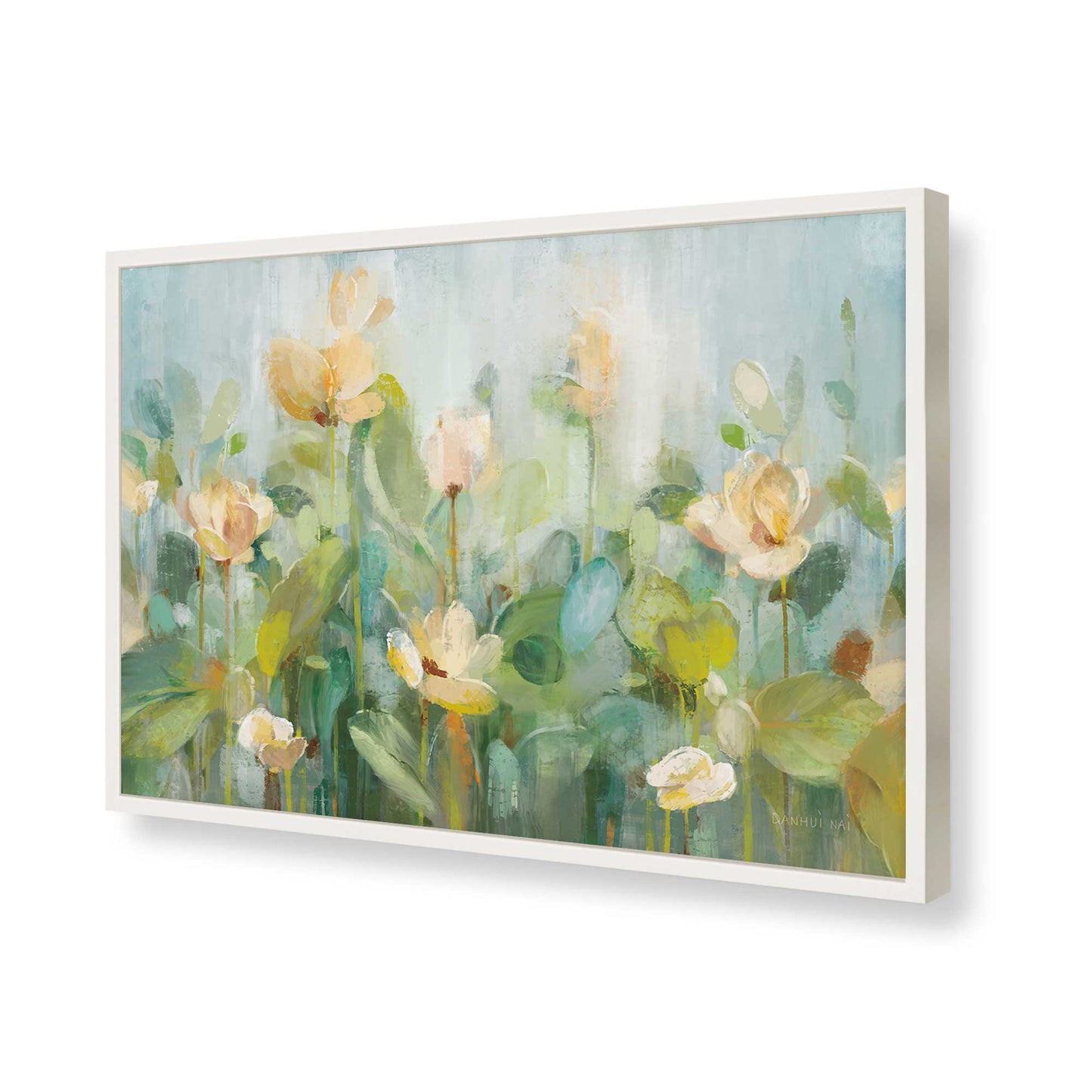 [Color:Opaque White], Picture of art in a Opaque White frame of the corner