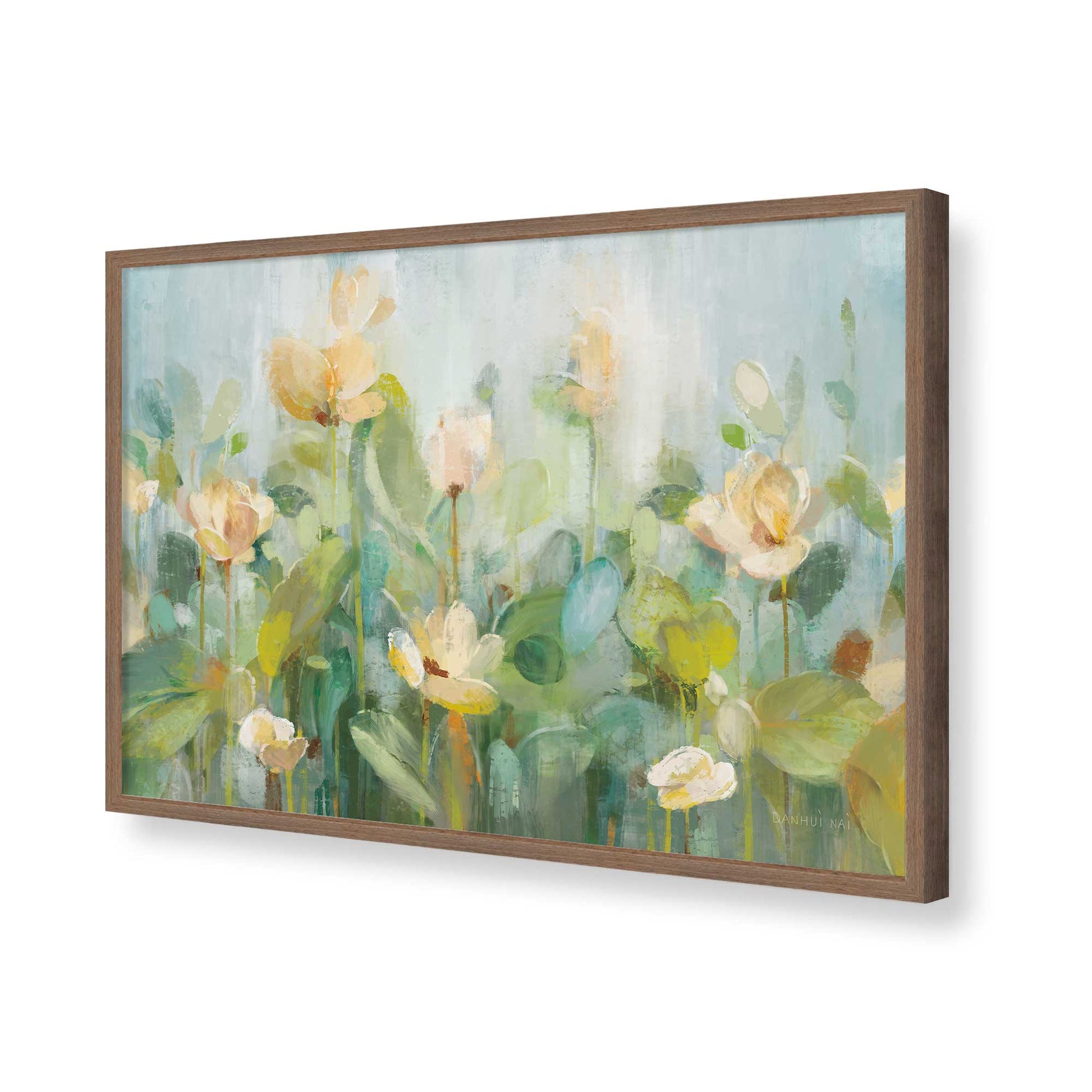 [Color:Walnut], Picture of art in a Walnut frame of the corner