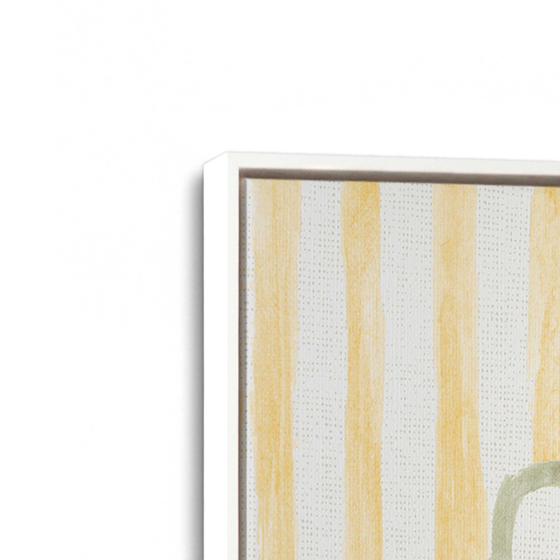 [Color:Opaque White], Picture of art in a White frame at an angle