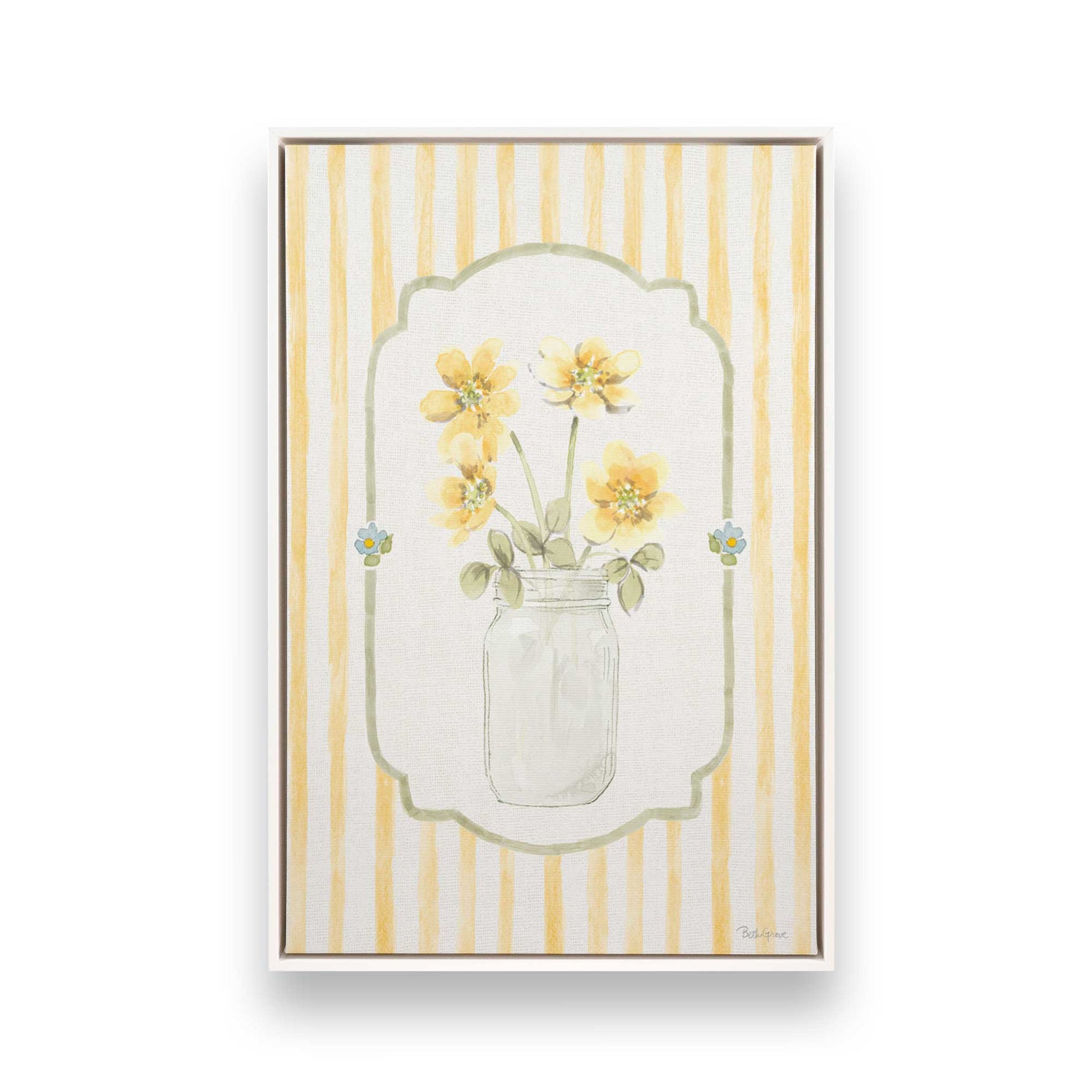 [Color:Opaque White], Picture of art in a White frame