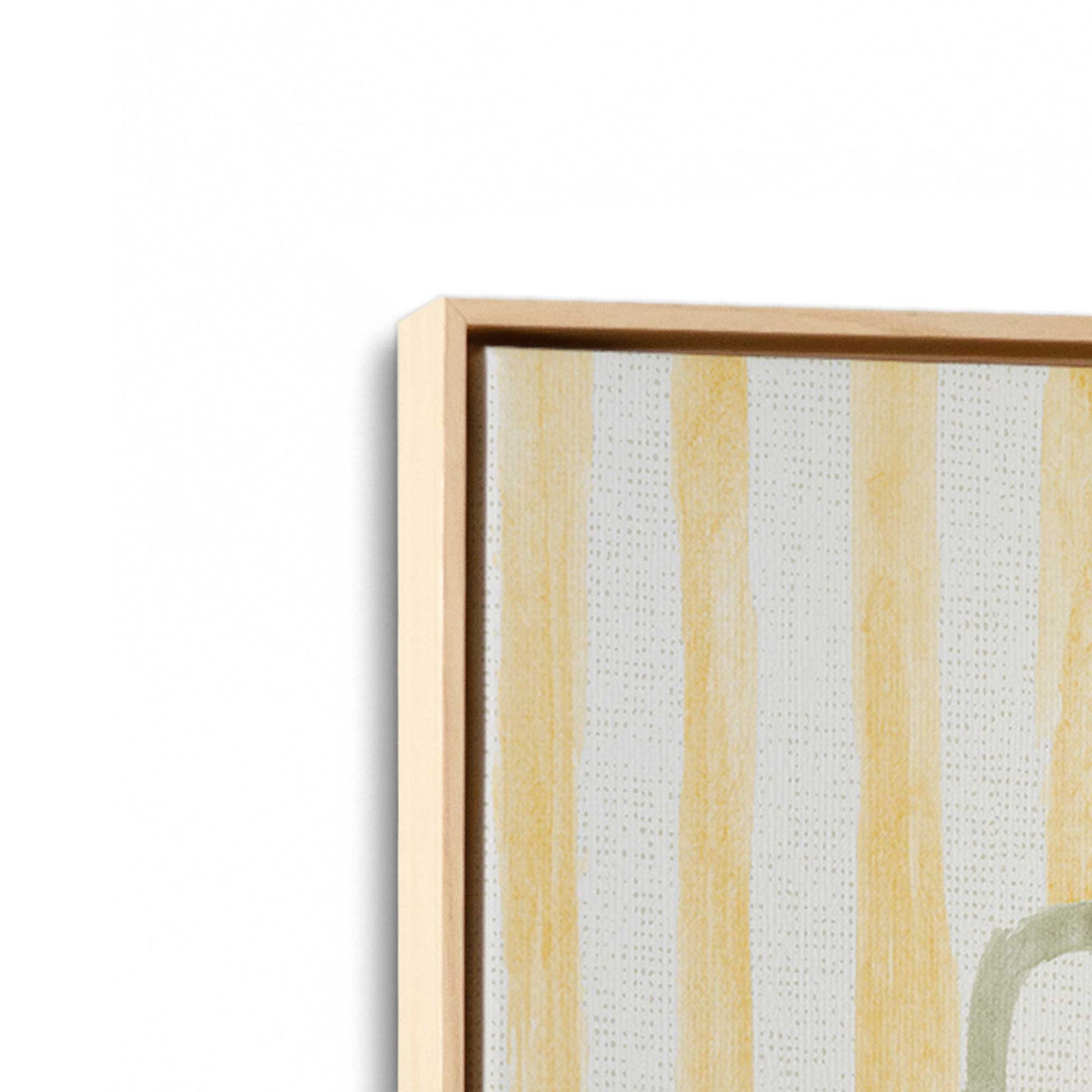 [Color:American Maple], Picture of art in a American Maple frame at an angle
