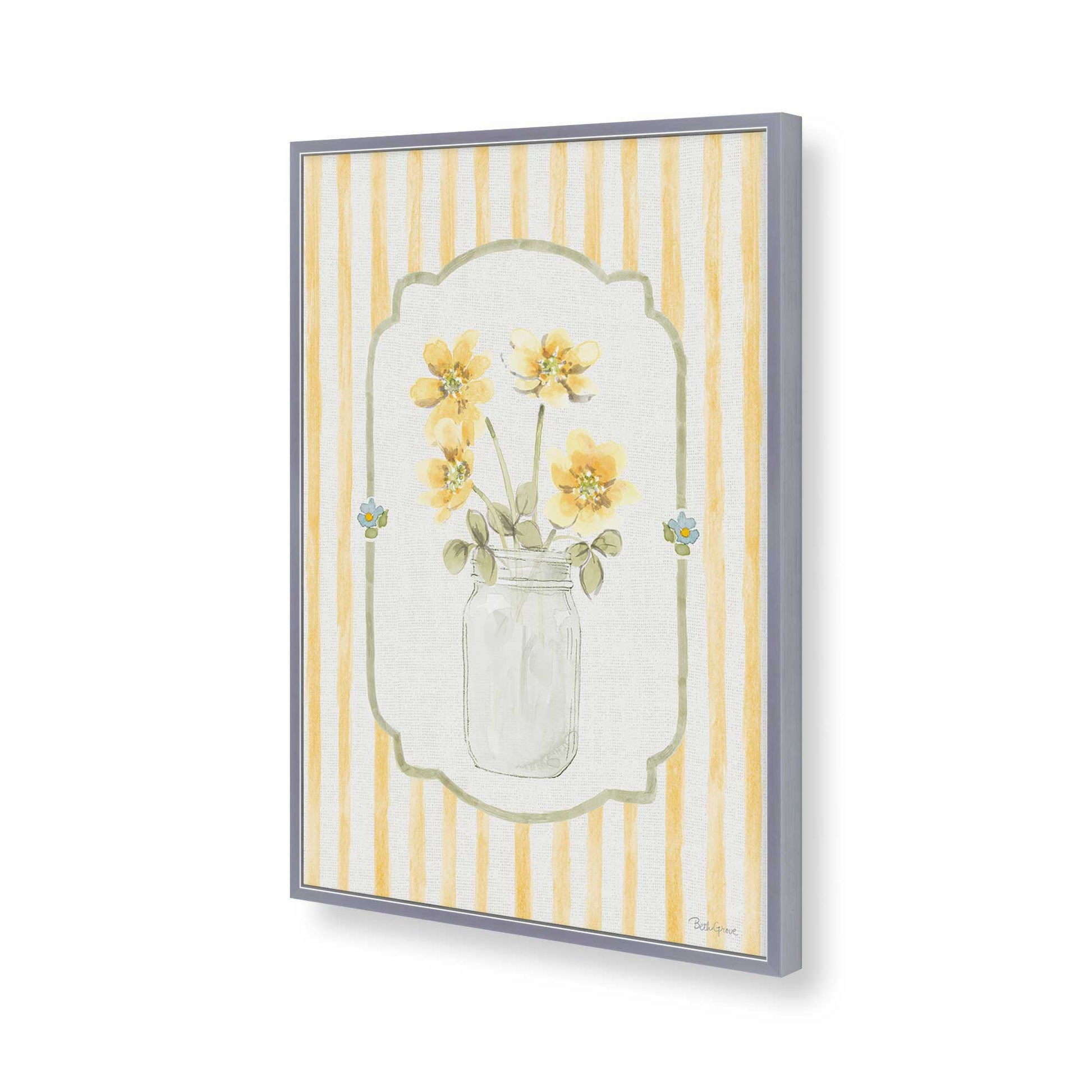 [Color:Polished Chrome], Picture of art in a Polished Chrome frame of the corner
