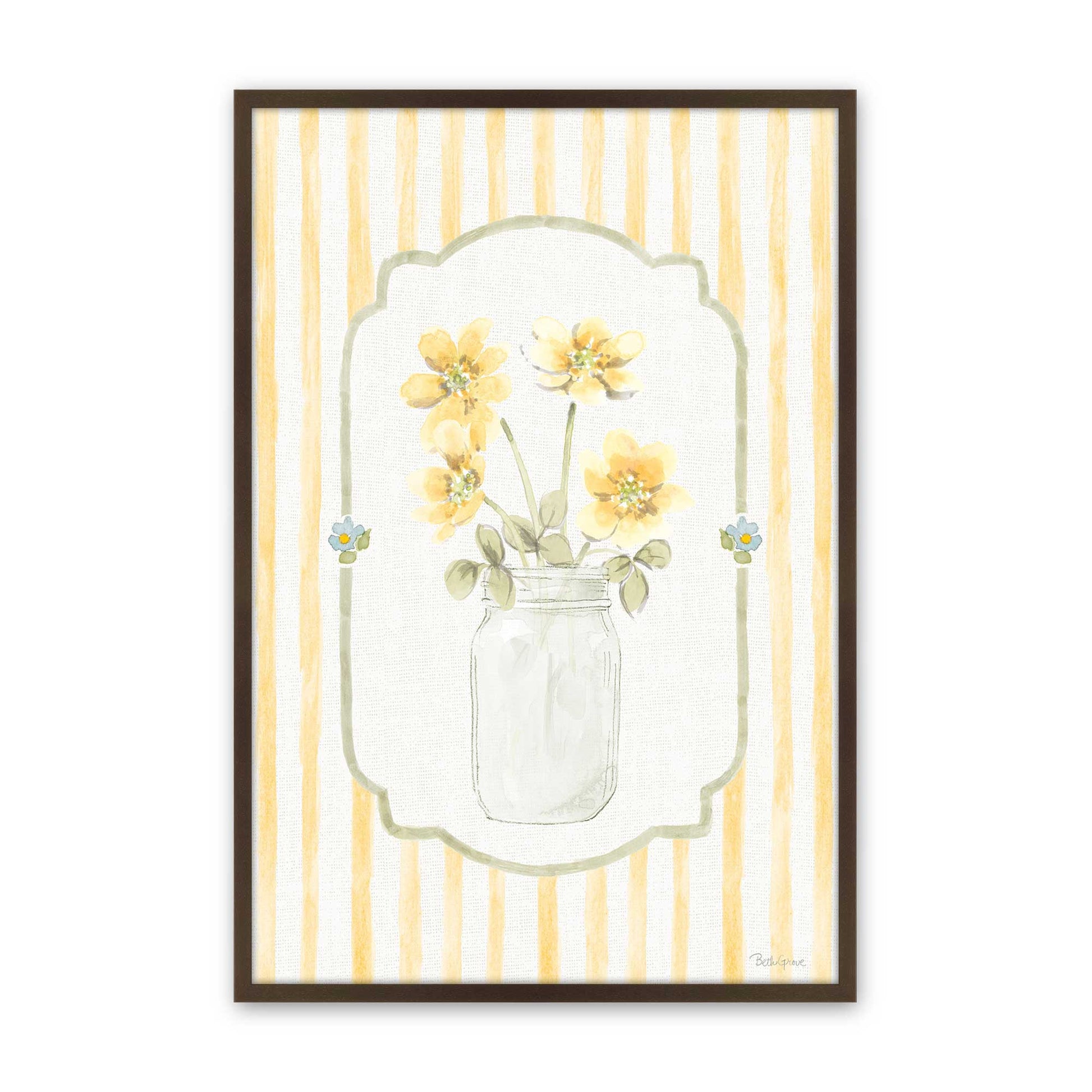 [Color:Brown], Picture of art in a Brown frame