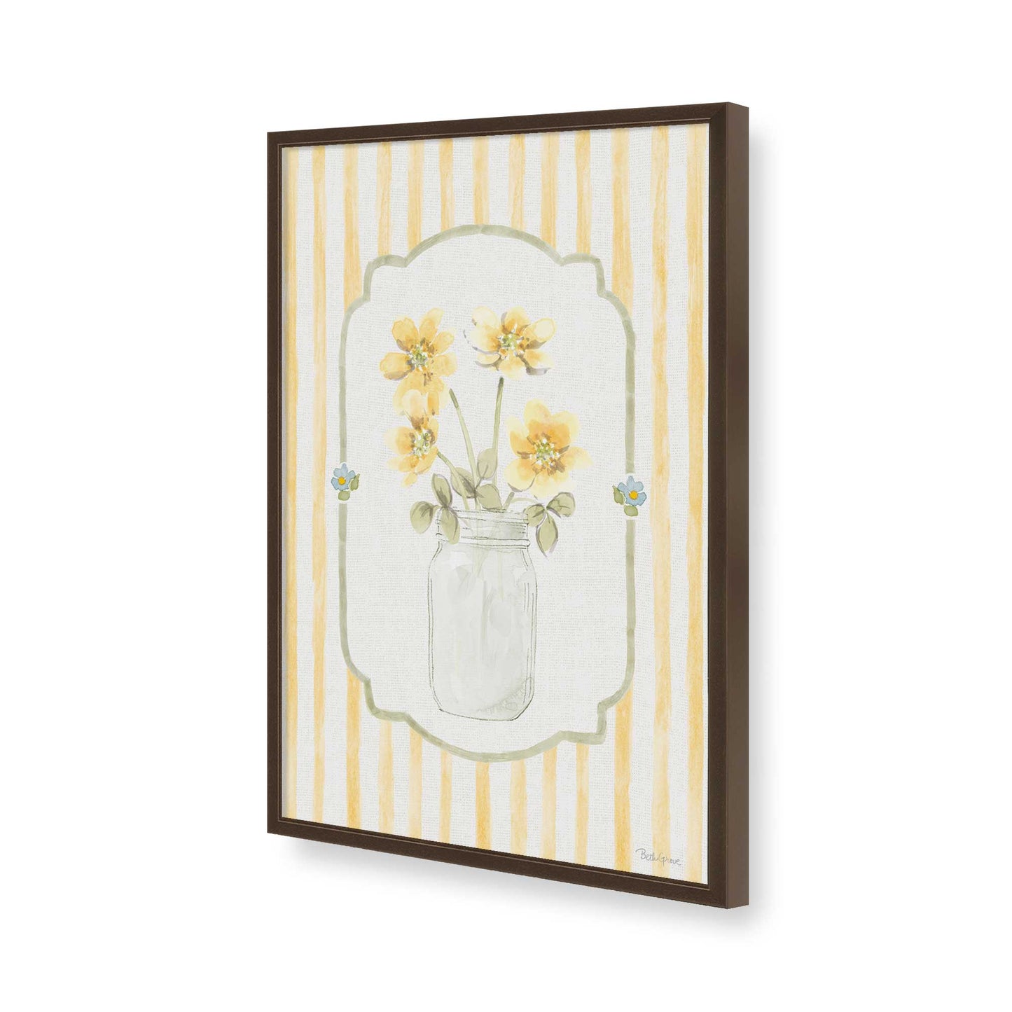 [Color:Belvinder Brown], Picture of art in a Belvinder Brown frame of the corner