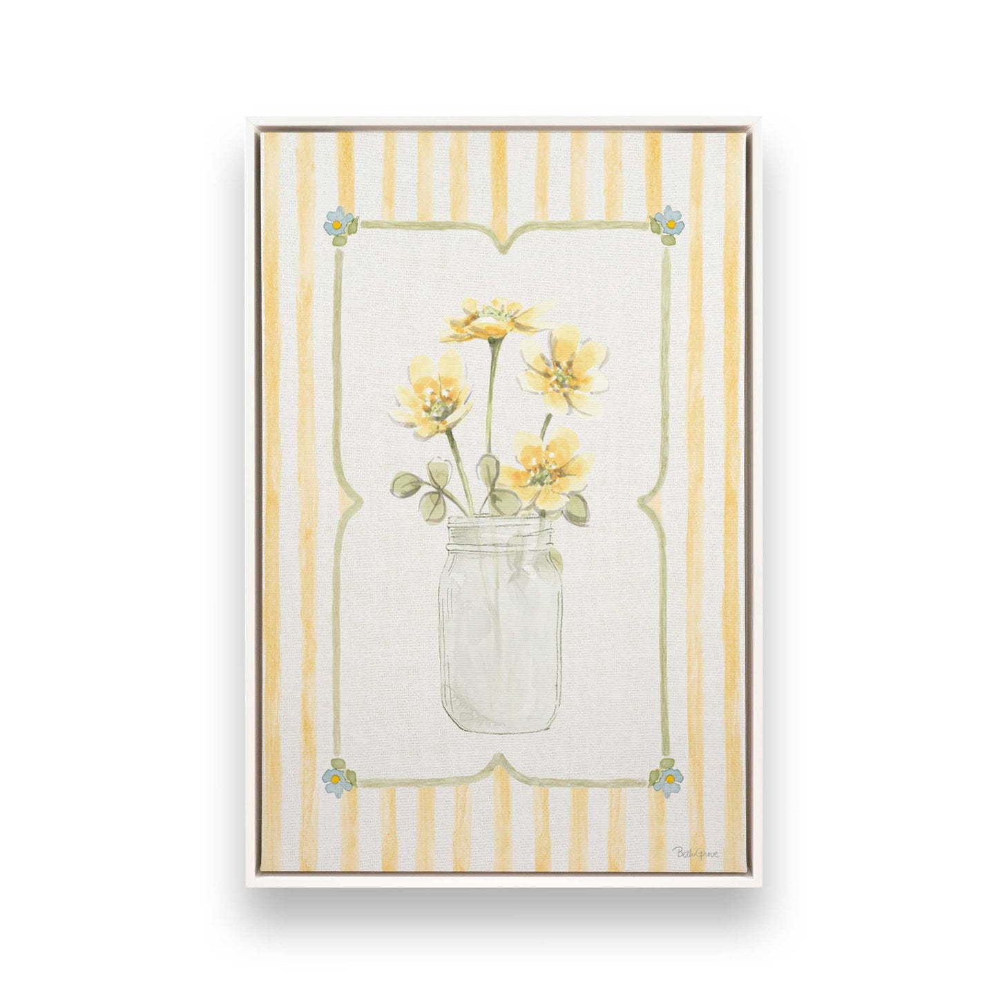 [Color:Opaque White], Picture of art in a White frame