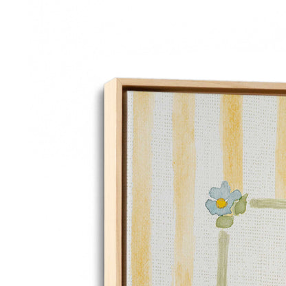 [Color:American Maple], Picture of art in a American Maple frame at an angle