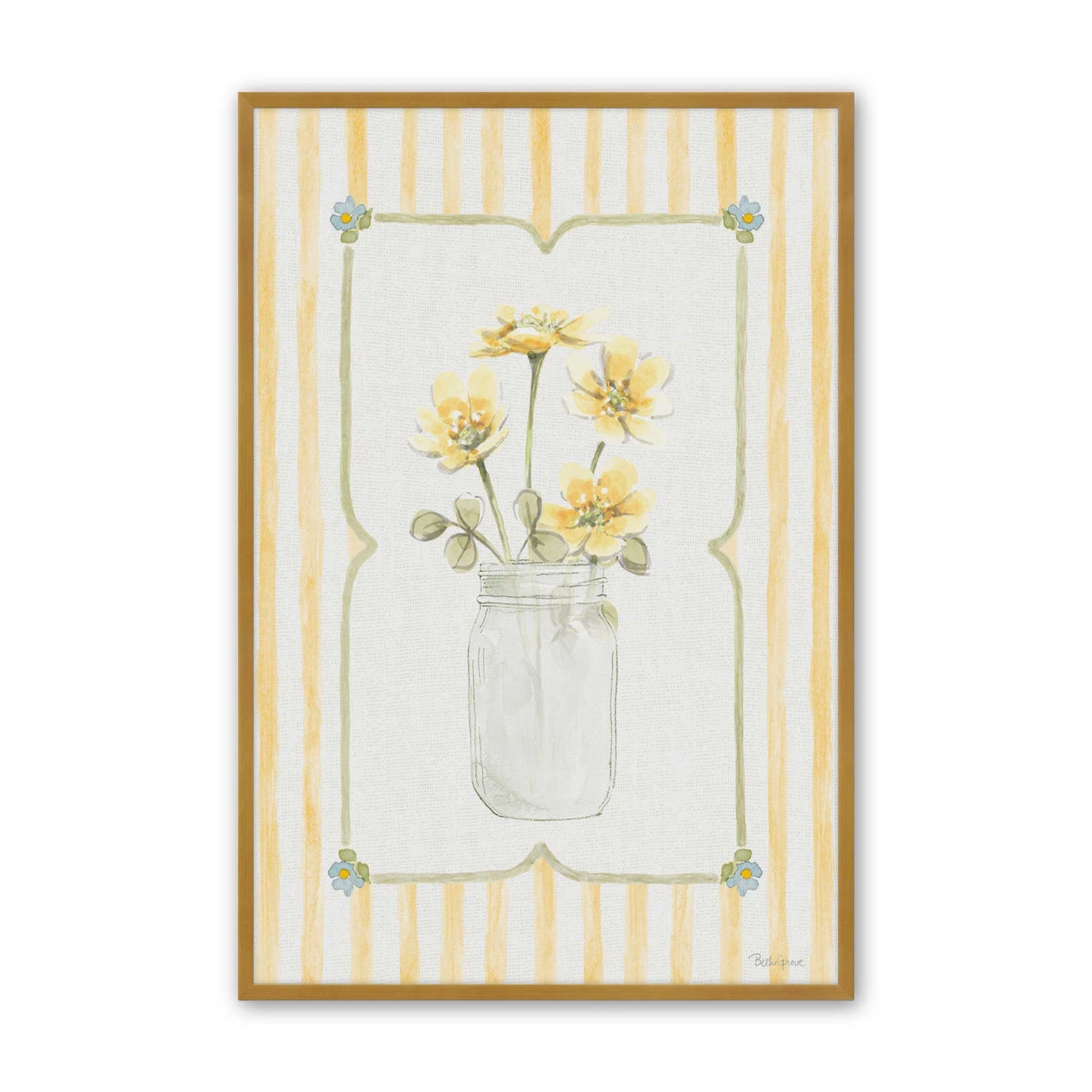[Color:Polished Gold], Picture of art in a Polished Gold frame