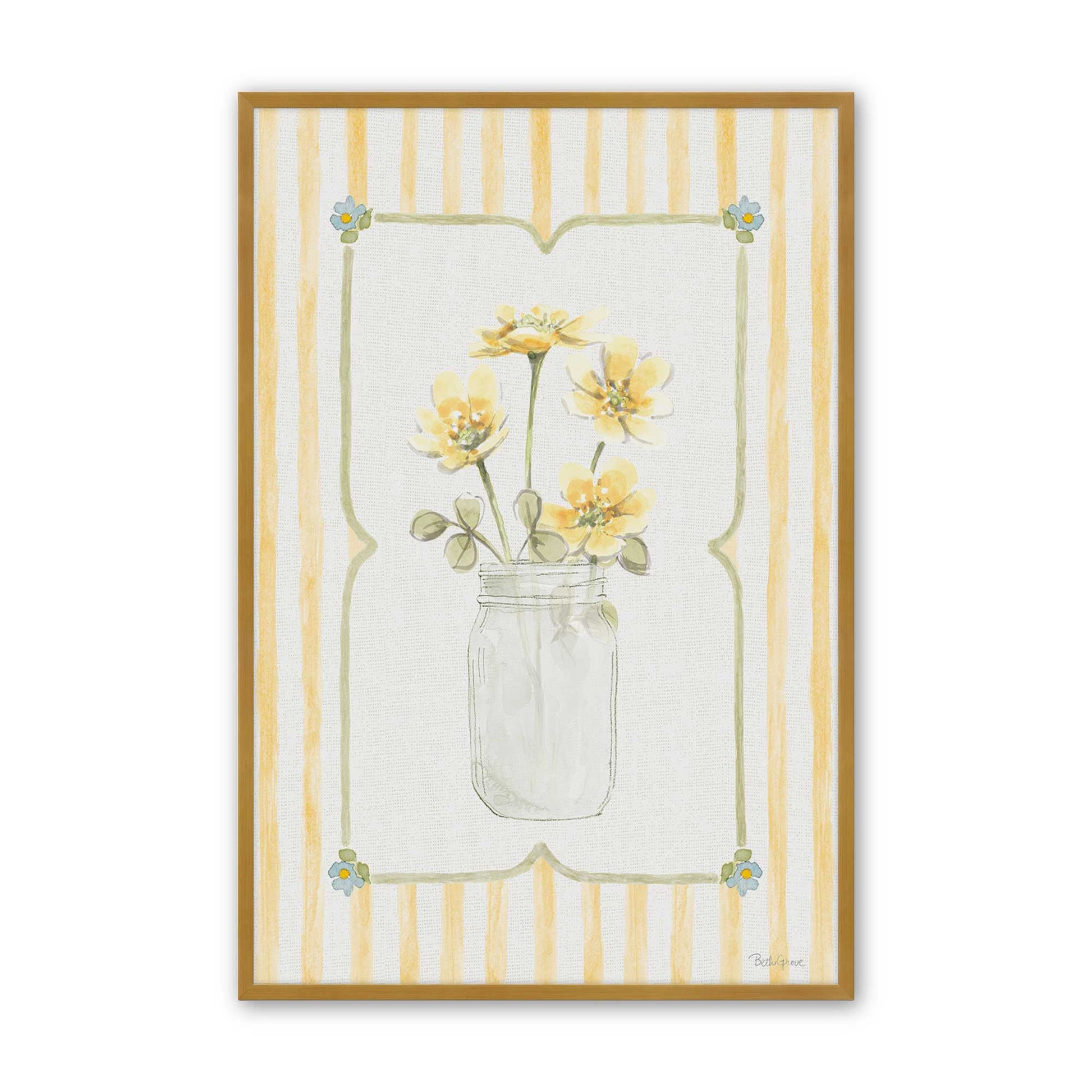 [Color:Polished Gold], Picture of art in a Polished Gold frame