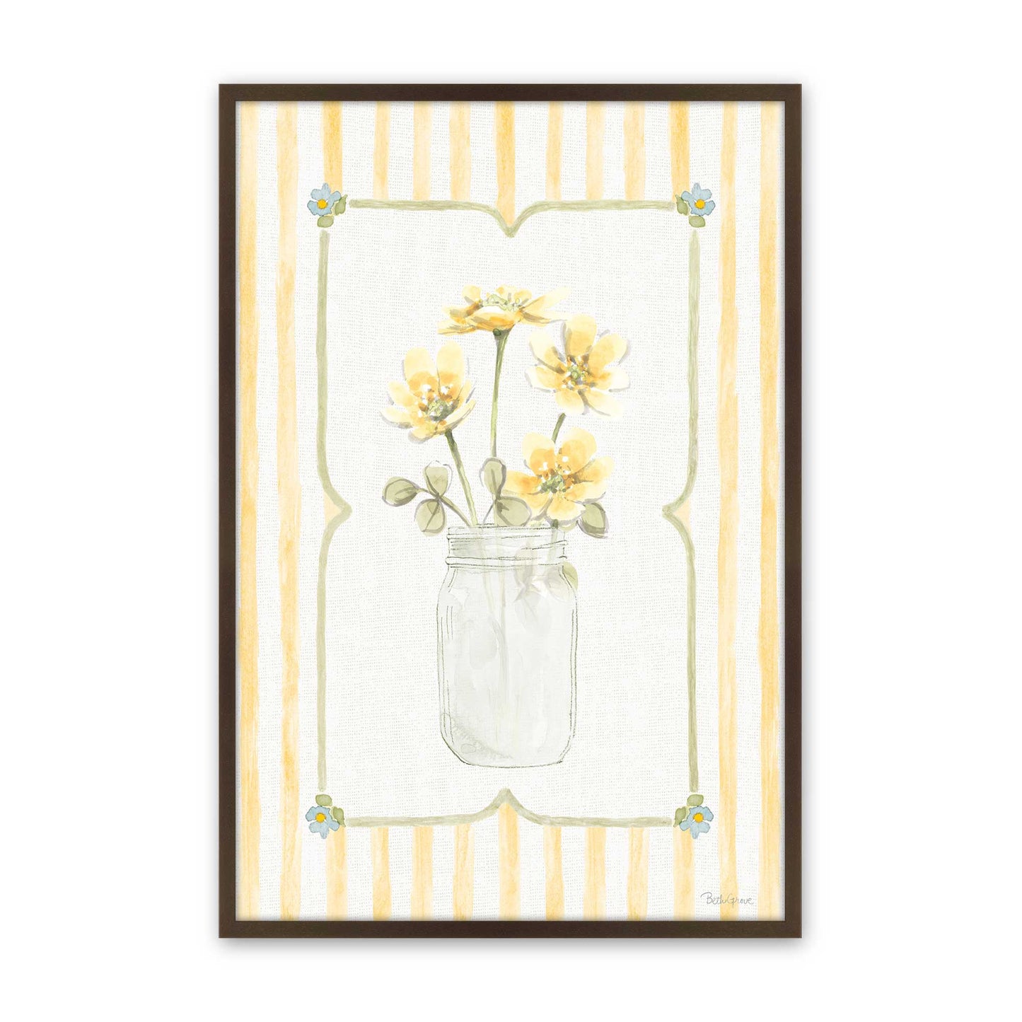 [Color:Brown], Picture of art in a Brown frame