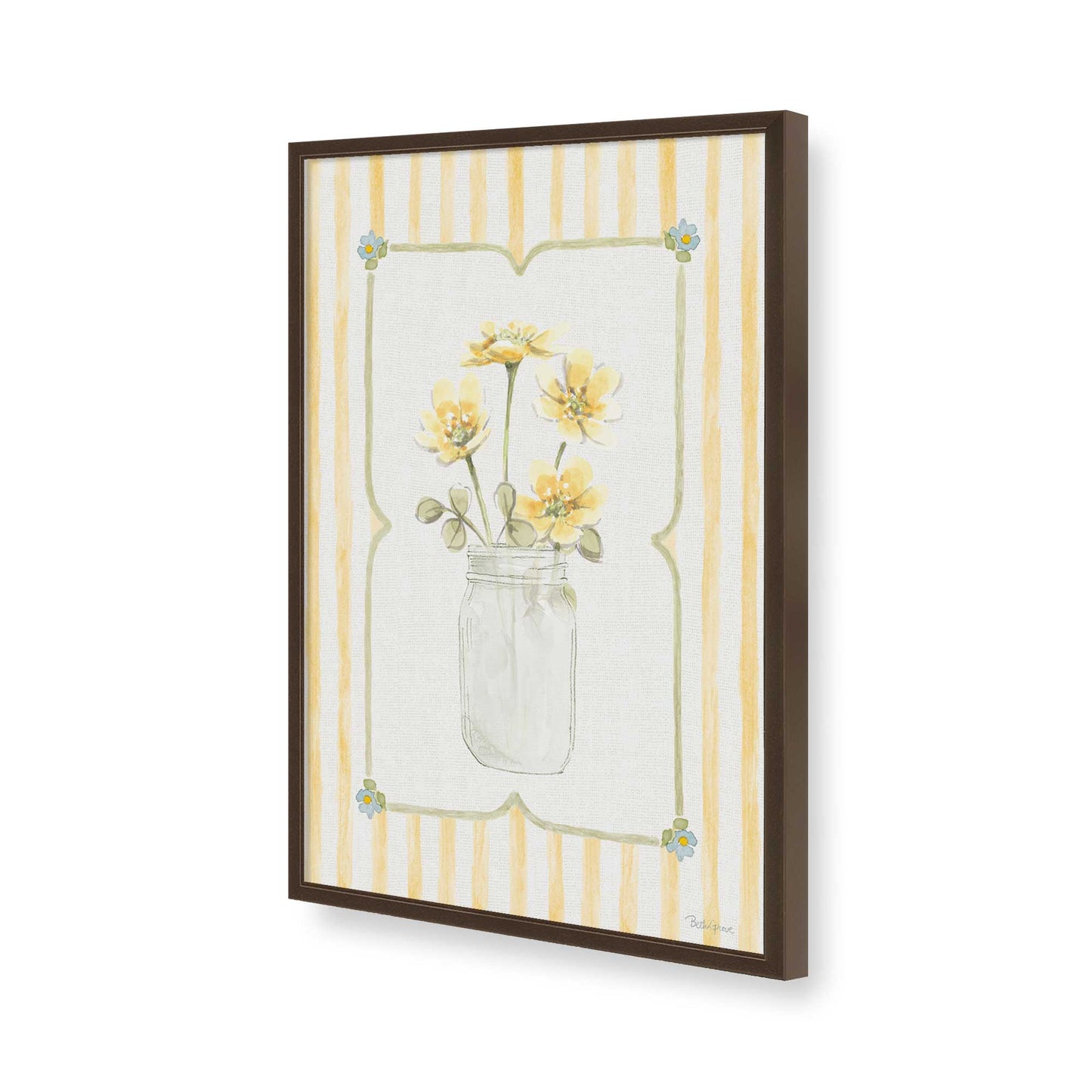[Color:Belvinder Brown], Picture of art in a Belvinder Brown frame of the corner
