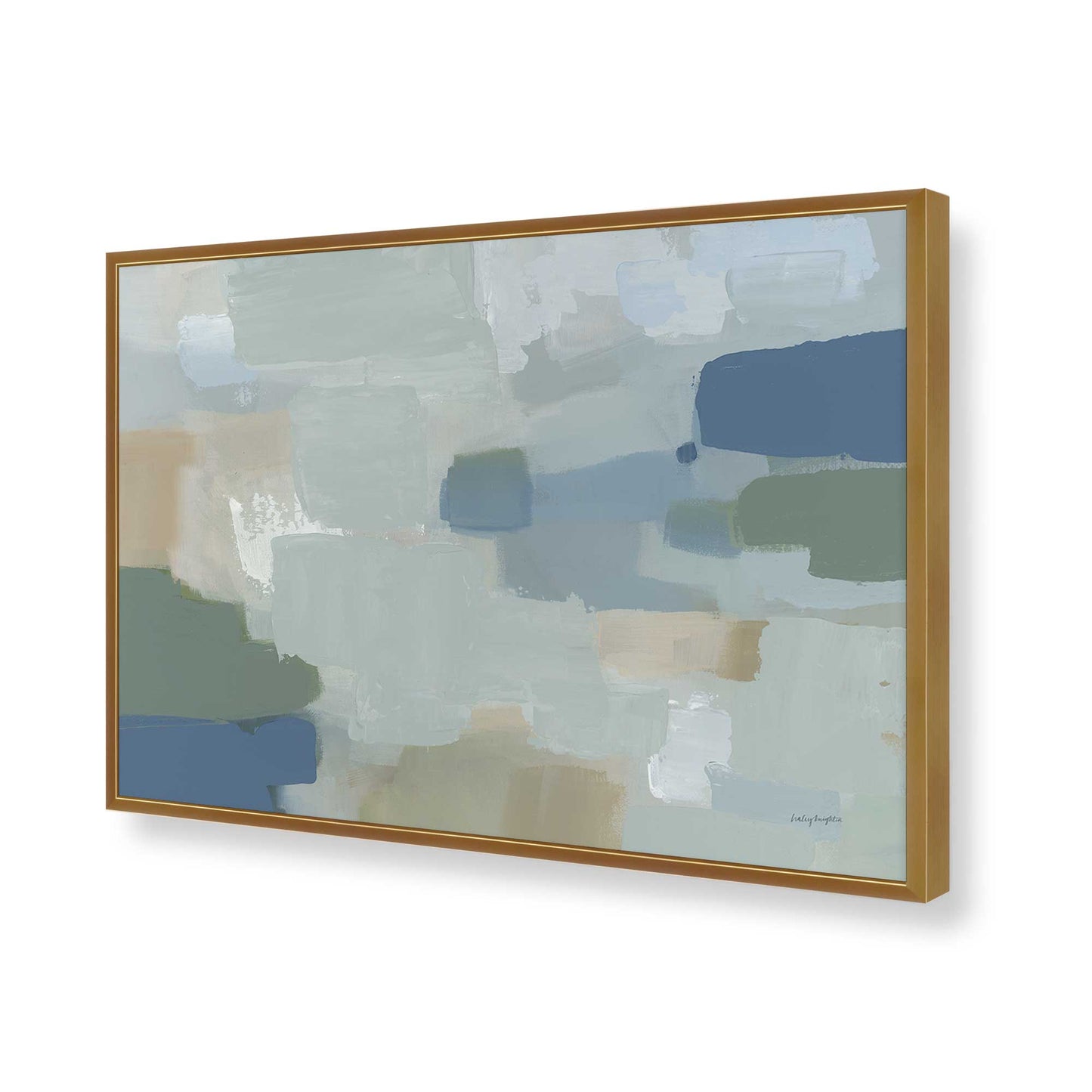 [Color:Polished Gold], Picture of art in a Polished Gold frame of the corner
