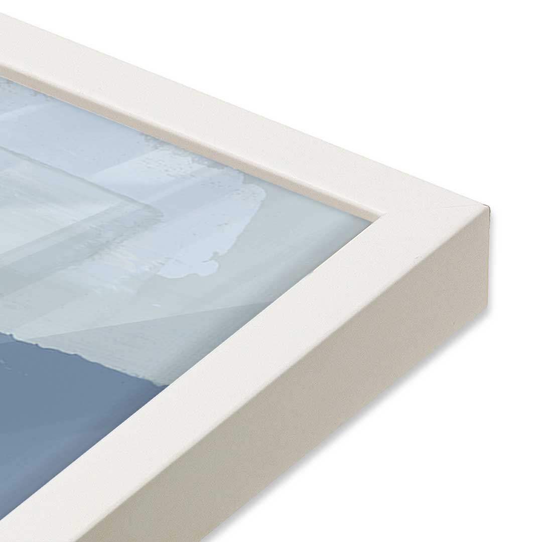 [Color:Opaque White], Picture of art in a Opaque White frame at an angle