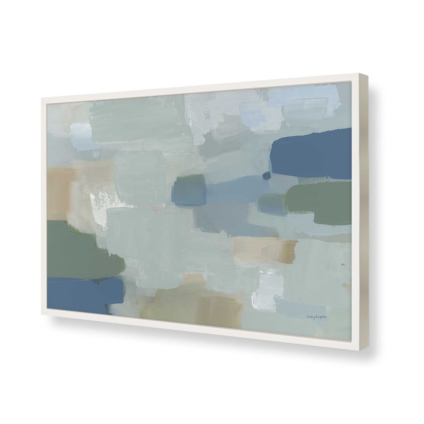 [Color:Opaque White], Picture of art in a Opaque White frame of the corner