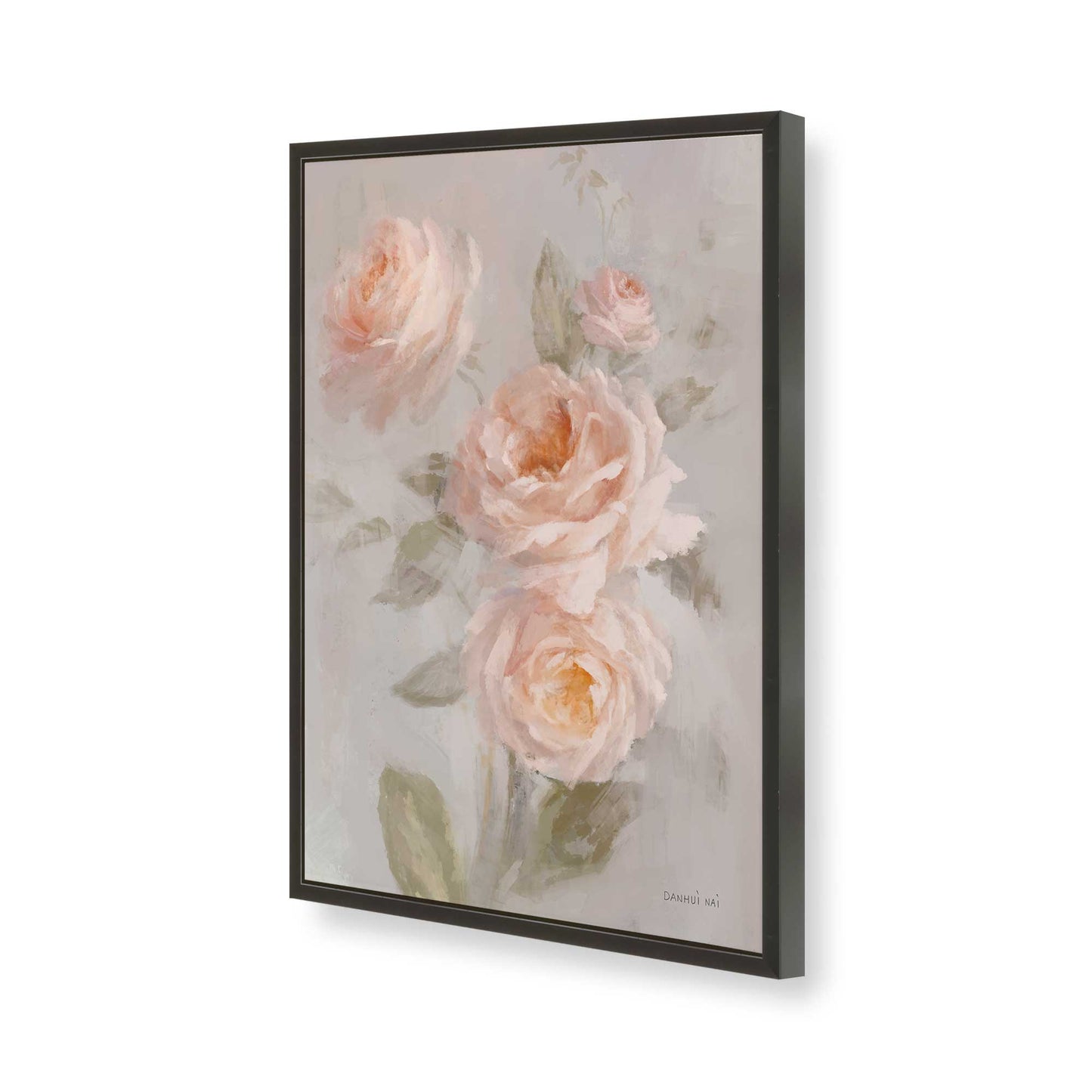 [Color:Satin Black], Picture of art in a Satin Black frame of the corner