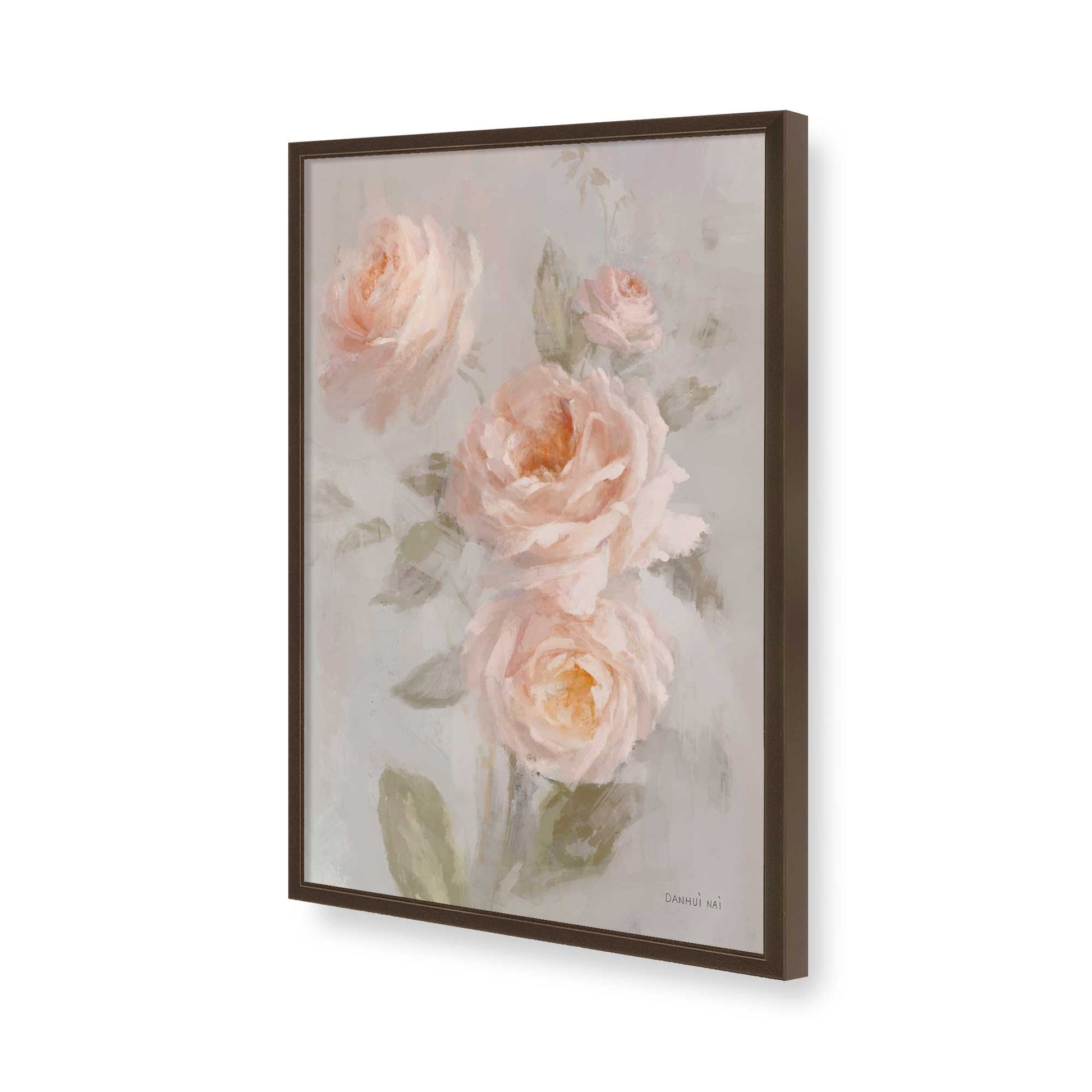 [Color:Brown], Picture of art in a Brown frame of the corner