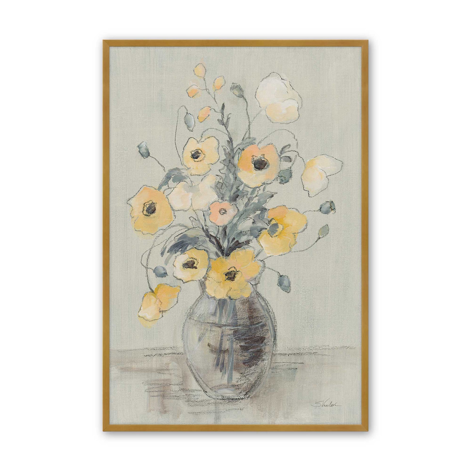 [Color:Polished Gold], Picture of art in a Polished Gold frame