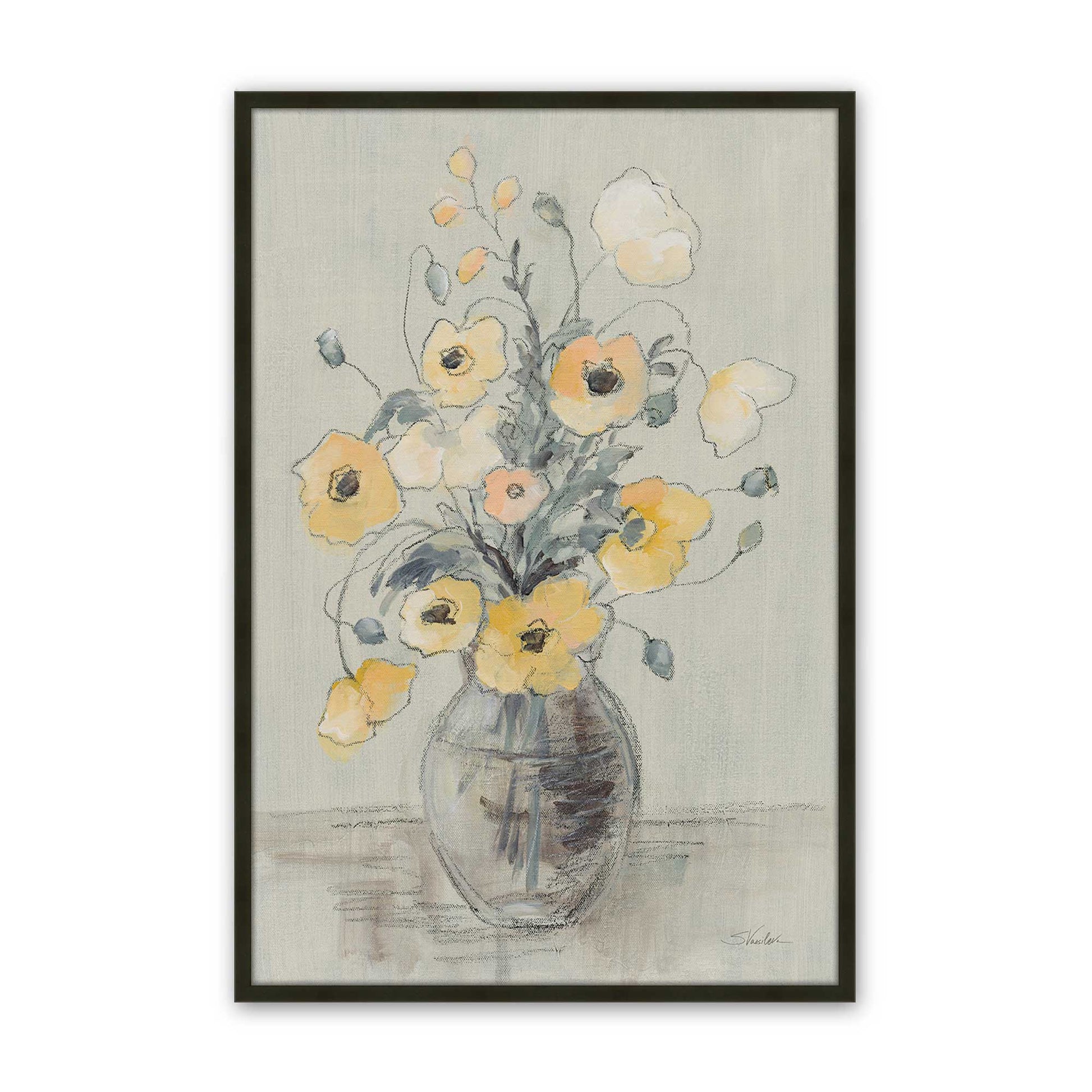 [Color:Satin Black], Picture of art in a Satin Black frame