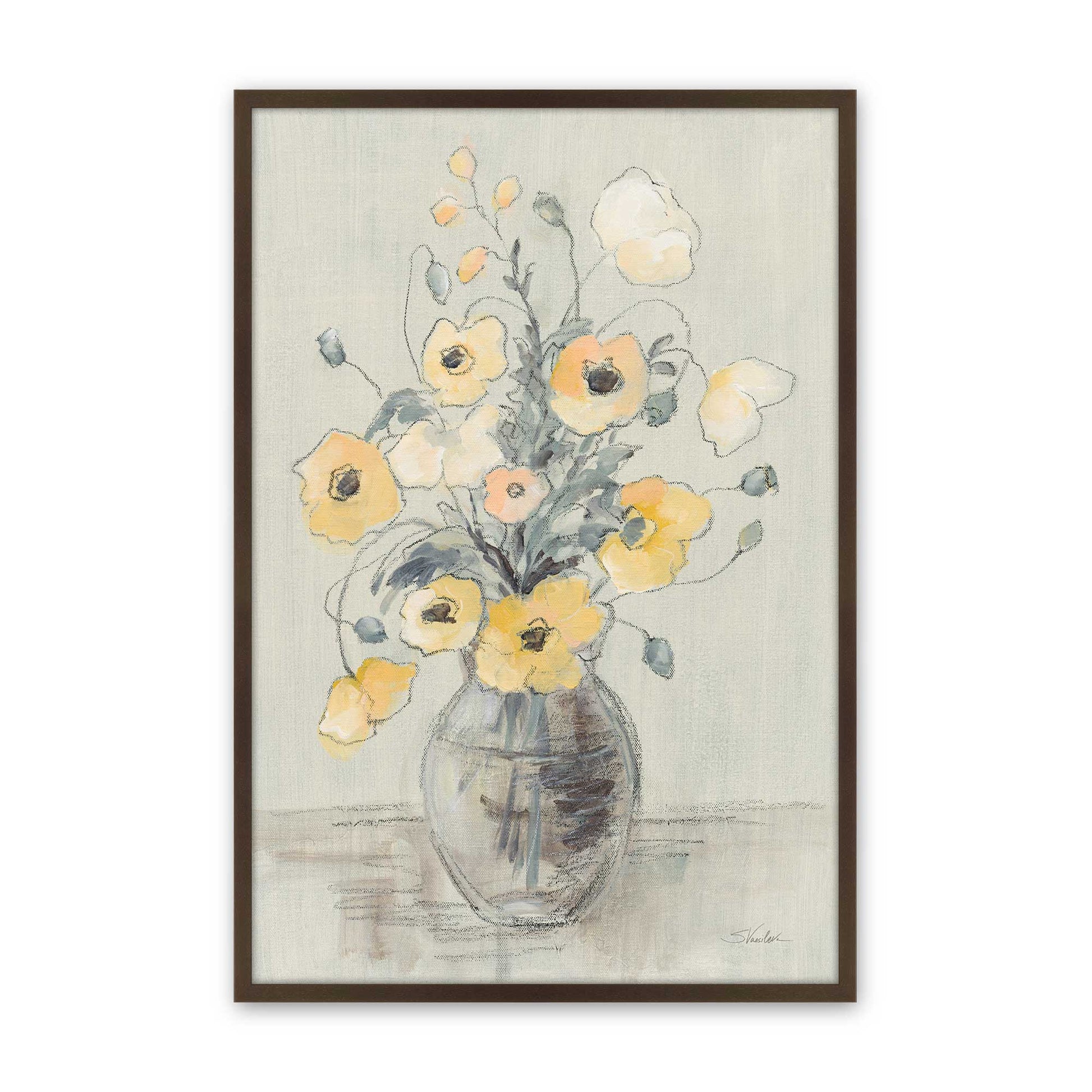 [Color:Brown], Picture of art in a Brown frame