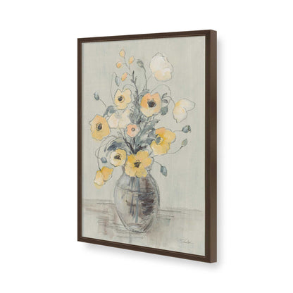 [Color:Brown], Picture of art in a Brown frame of the corner
