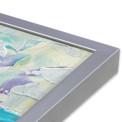 [Color:Polished Chrome], Picture of art in a Polished Chrome frame at an angle