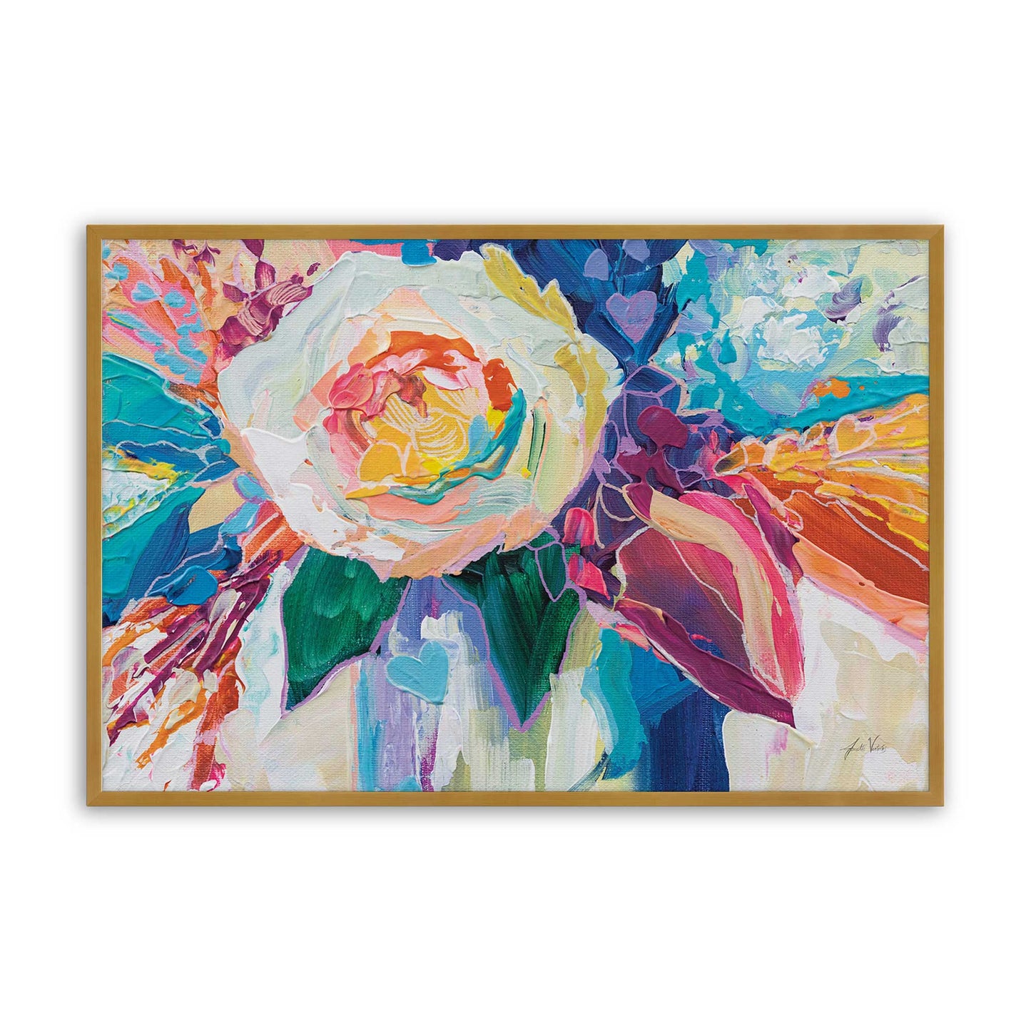 [Color:Polished Gold], Picture of art in a Polished Gold frame
