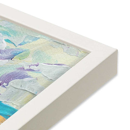 [Color:Opaque White], Picture of art in a Opaque White frame at an angle