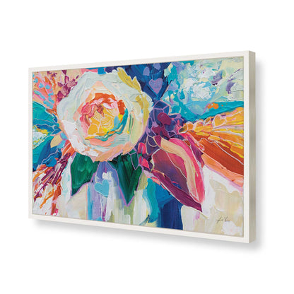 [Color:Opaque White], Picture of art in a Opaque White frame of the corner