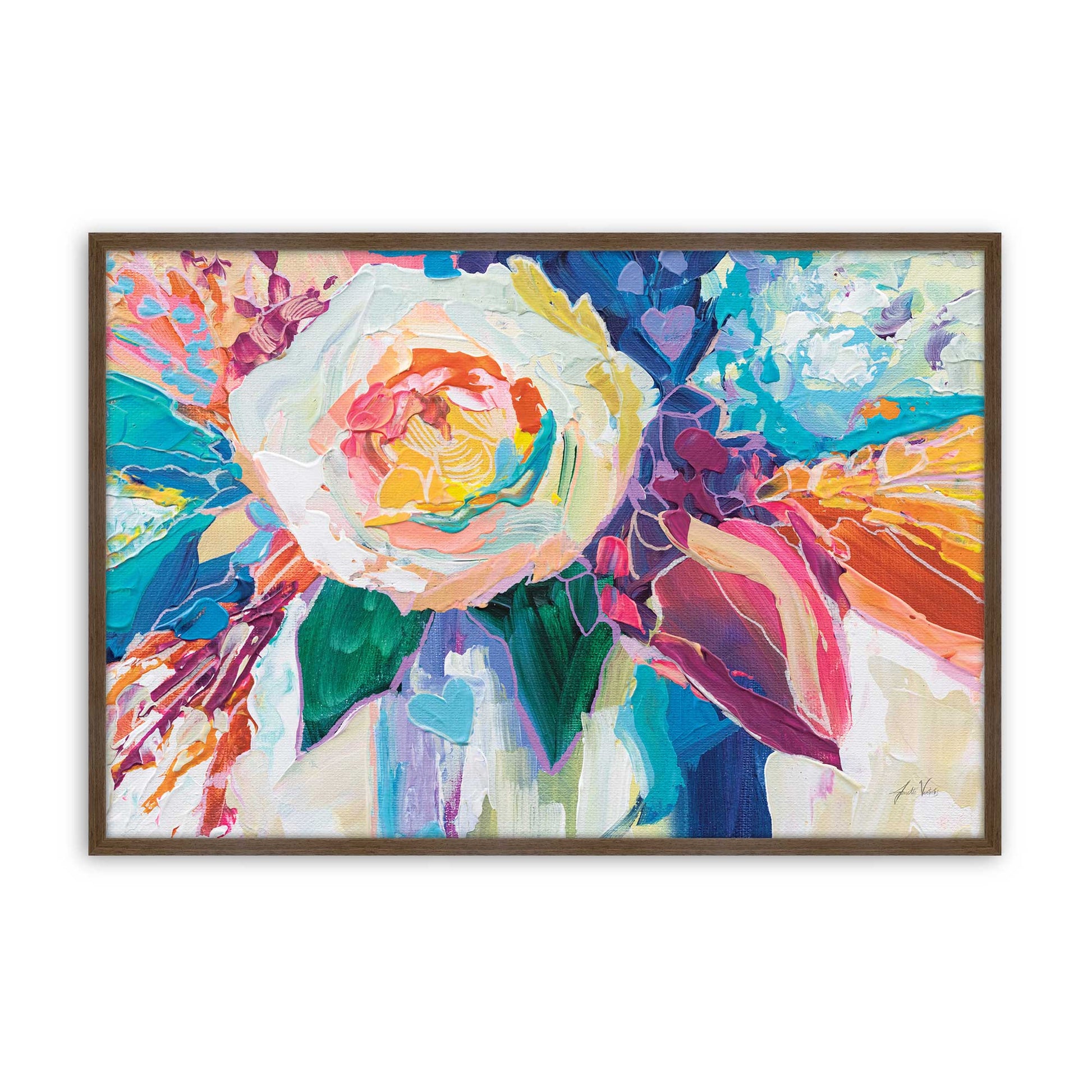 [Color:Walnut], Picture of art in a Walnut frame