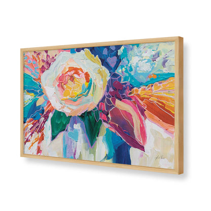 [Color:American Maple], Picture of art in a American Maple frame of the corner