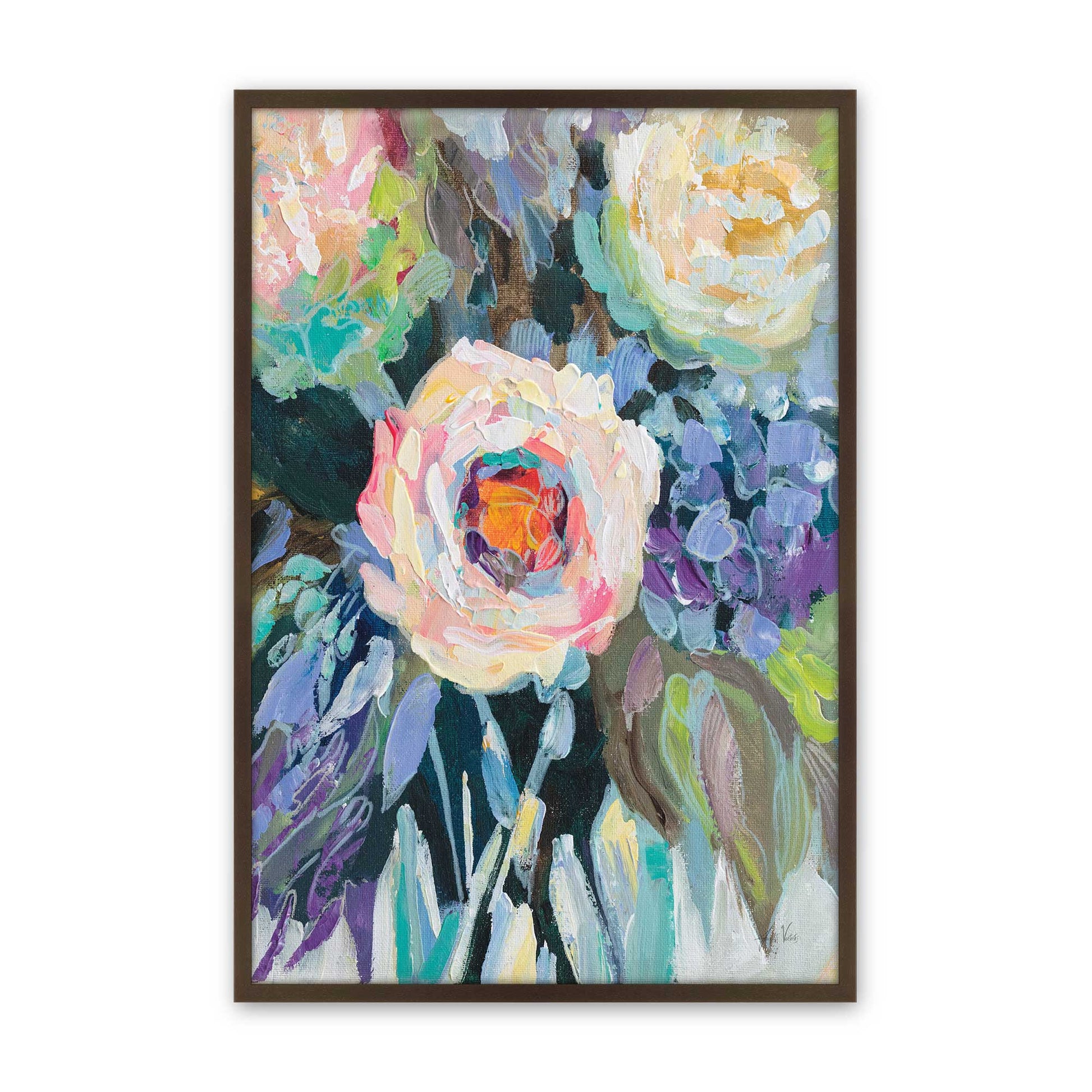 [Color:Brown], Picture of art in a Brown frame