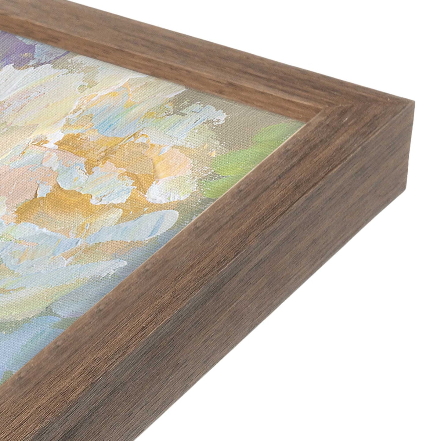 [Color:Walnut], Picture of art in a Walnut frame at an angle