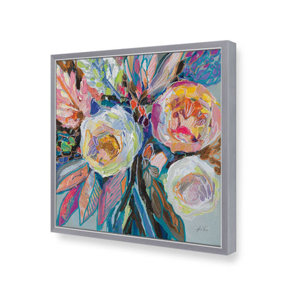 [Color:Polished Chrome], Picture of art in a Polished Chrome frame of the corner