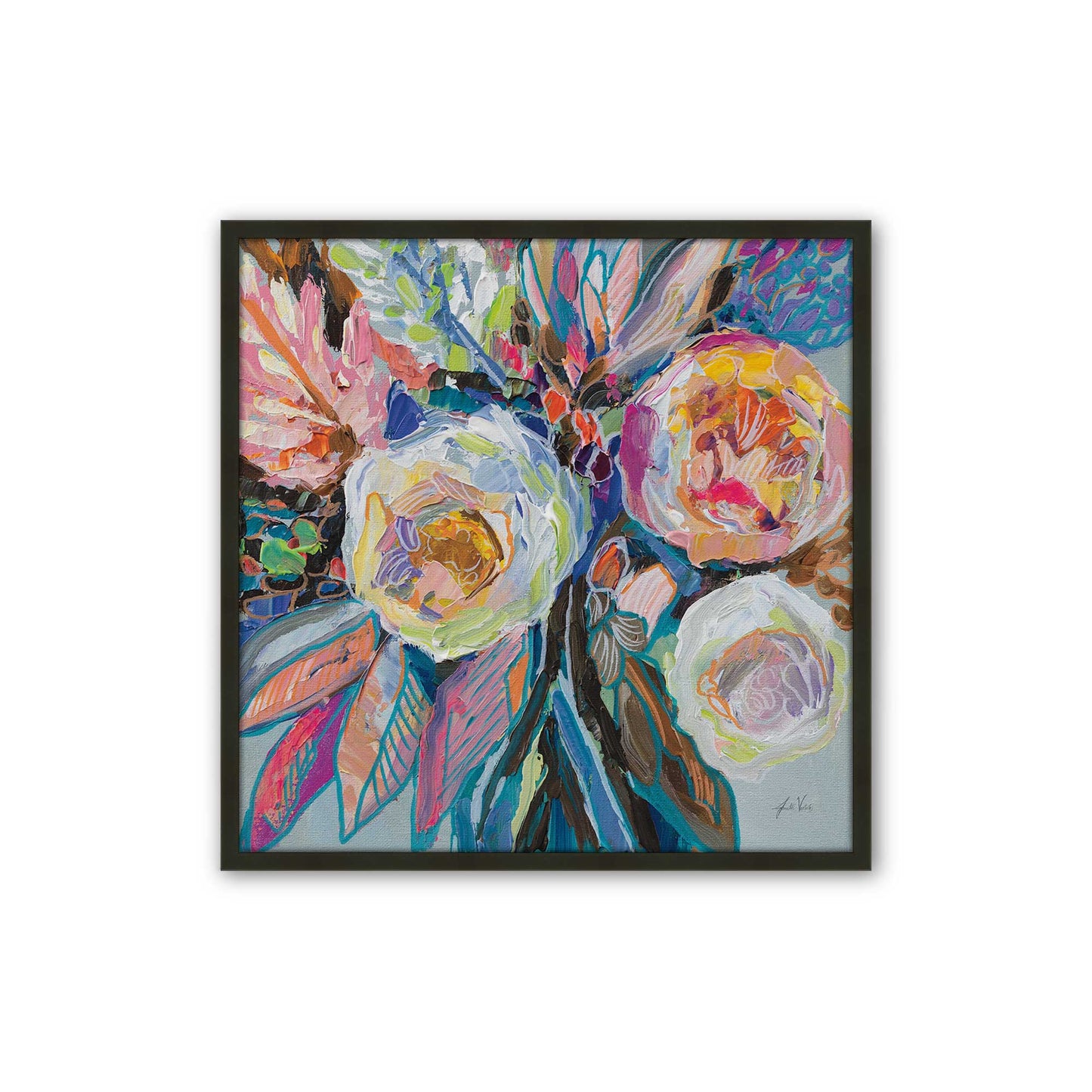 [Color:Satin Black], Picture of art in a Satin Black frame