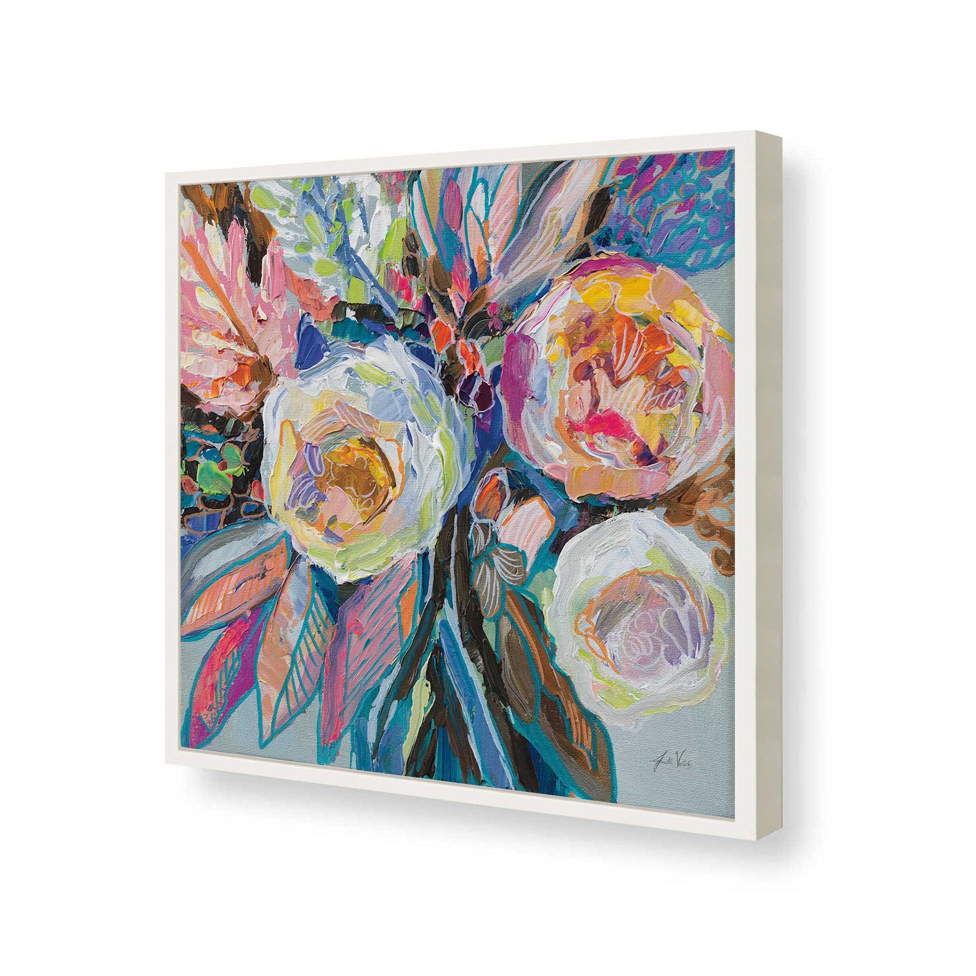 [Color:Opaque White], Picture of art in a Opaque White frame of the corner