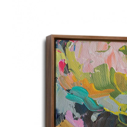 [Color:Walnut], Picture of art in a Walnut frame at an angle