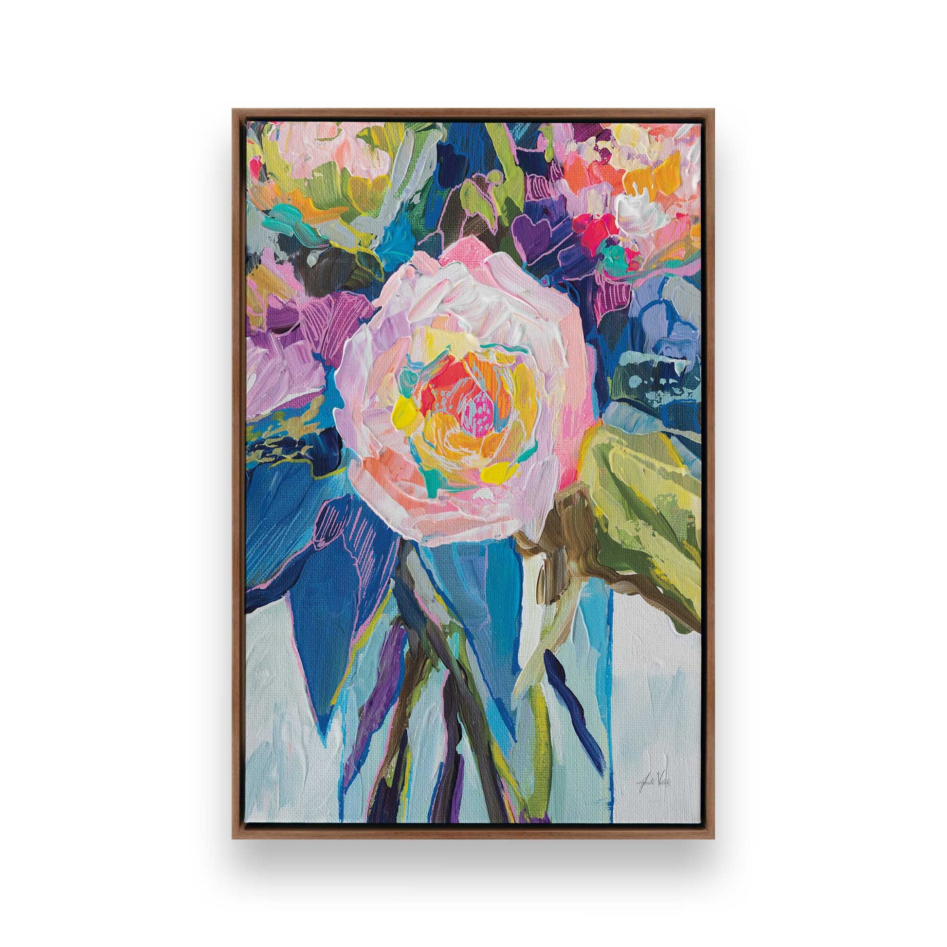 [Color:Walnut], Picture of art in a Walnut frame