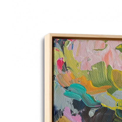 [Color:American Maple], Picture of art in a American Maple frame at an angle