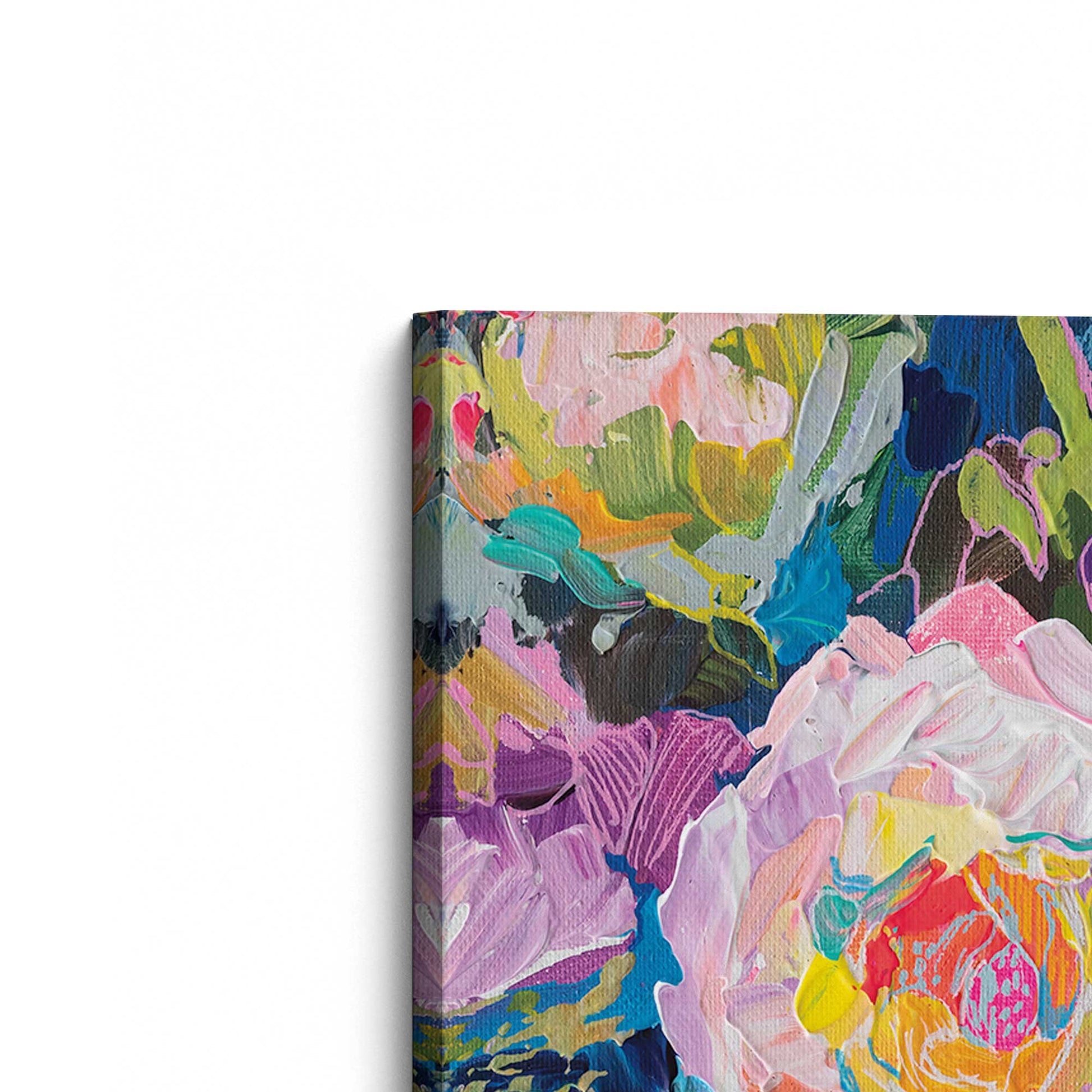 [Color:Stretched Canvas], Picture of the corner of the art